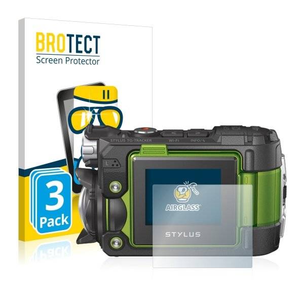 3x Panzerglasfolie Klar für Olympus TG-Tracker