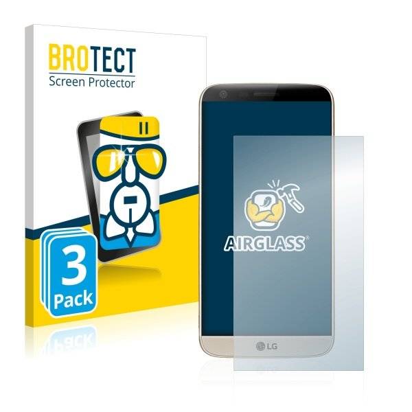3x Panzerglasfolie Klar für LG G5 SE