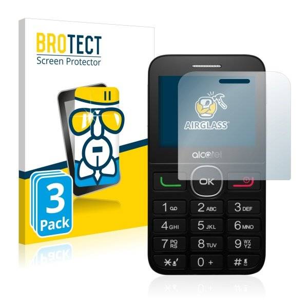 3x Panzerglasfolie Klar für Alcatel One Touch OT-2008G