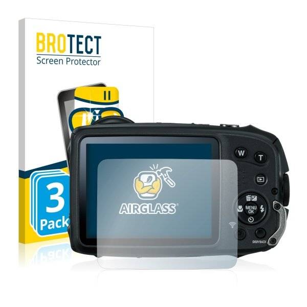 3x Panzerglasfolie Klar für FujiFilm FinePix XP120