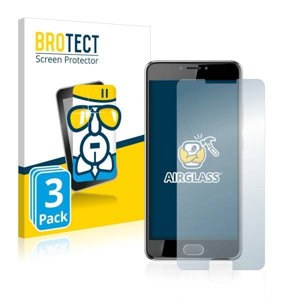 3x Panzerglasfolie Klar für Acer Liquid Z6 Plus
