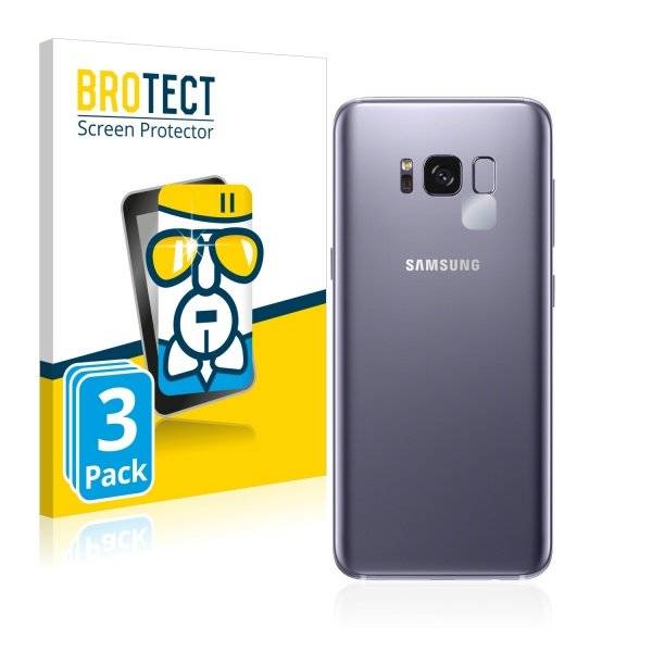 3x Panzerglasfolie Klar für Samsung Galaxy S8 (Kamera Rückseite)