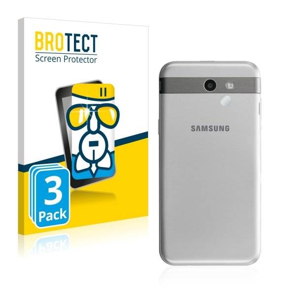 3x Panzerglasfolie Klar für Samsung Galaxy J3 (Kamera Rückseite, 2017)