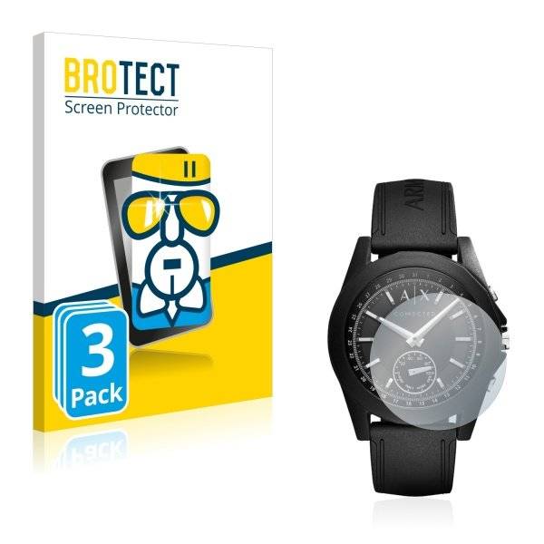 3x Panzerglasfolie Klar für Emporio Armani Connected Smartwatch Exchange