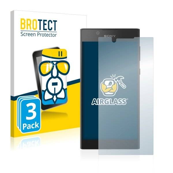 3x Panzerglasfolie Klar für Sony Xperia L1