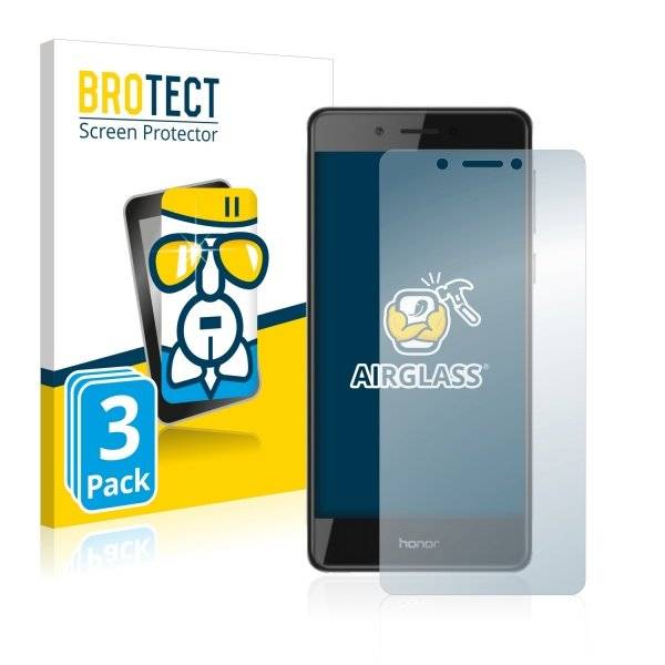 3x Panzerglasfolie Klar für Huawei Honor 6C