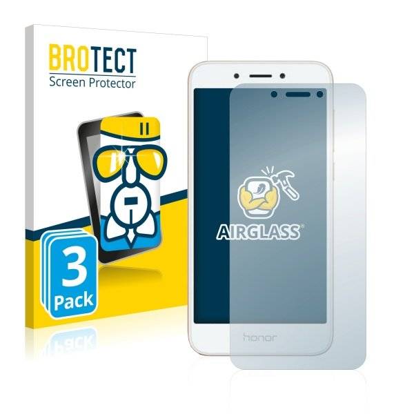 3x Panzerglasfolie Klar für Huawei Honor 6A