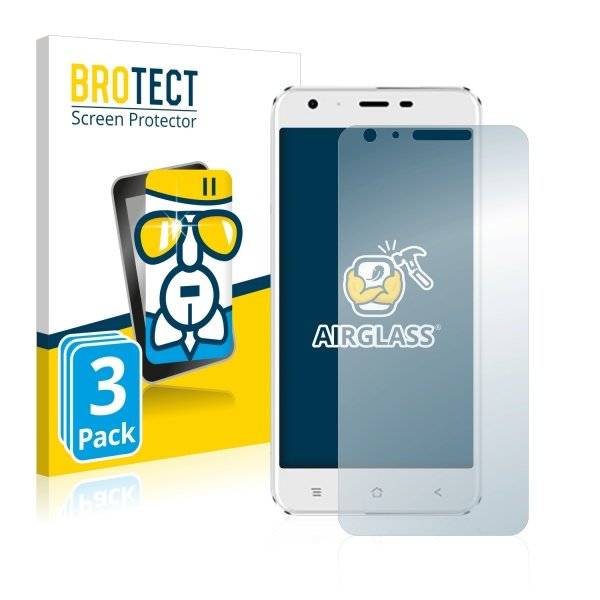 3x Panzerglasfolie Klar für Blackview A7