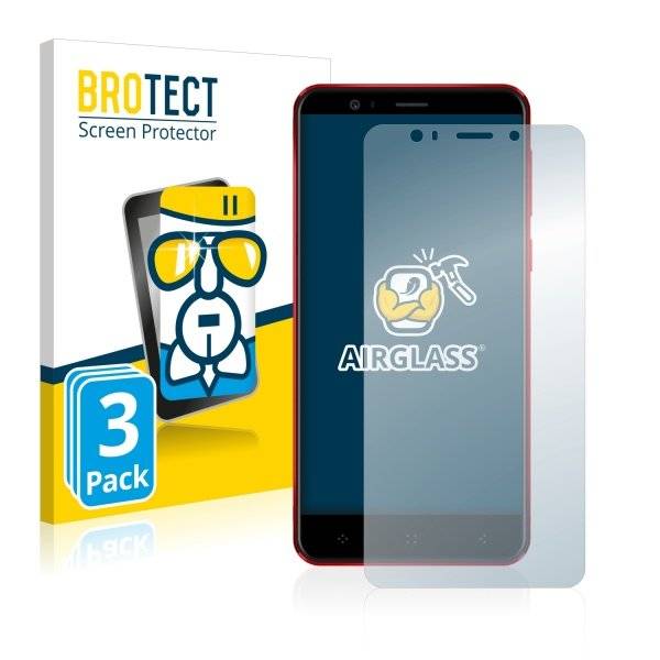 3x Panzerglasfolie Klar für Elephone P8 Mini