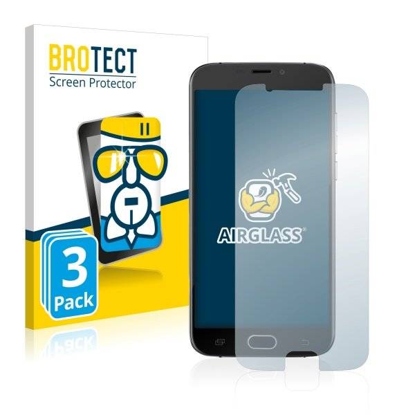 3x Panzerglasfolie Klar für Doogee X9 Mini