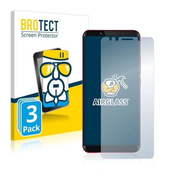 3x Panzerglasfolie Klar für Umidigi S2 Pro
