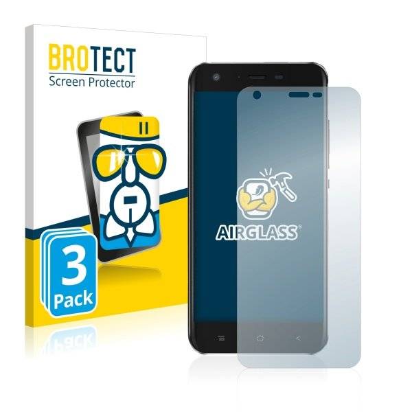 3x Panzerglasfolie Klar für Blackview A7 Pro
