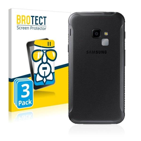 3x Panzerglasfolie Klar für Samsung Galaxy Xcover 4 (Kamera Rückseite)