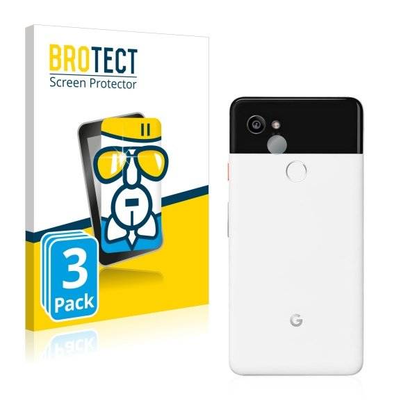 3x Panzerglasfolie Klar für Google Pixel 2 XL (Kamera Rückseite)