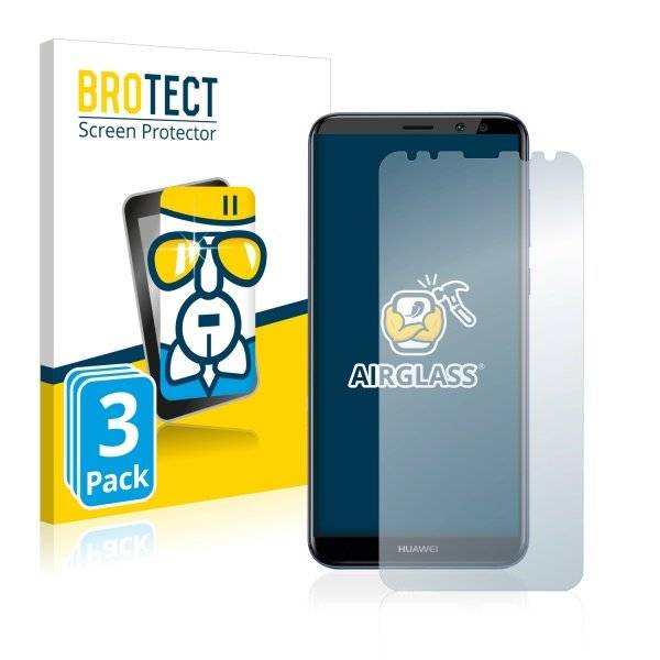 3x Panzerglasfolie Klar für Huawei Mate 10 Lite