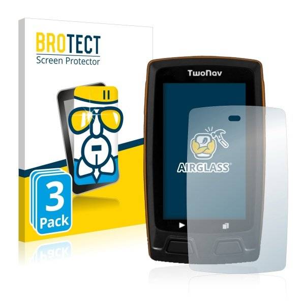 3x Panzerglasfolie Klar für TwoNav Horizon