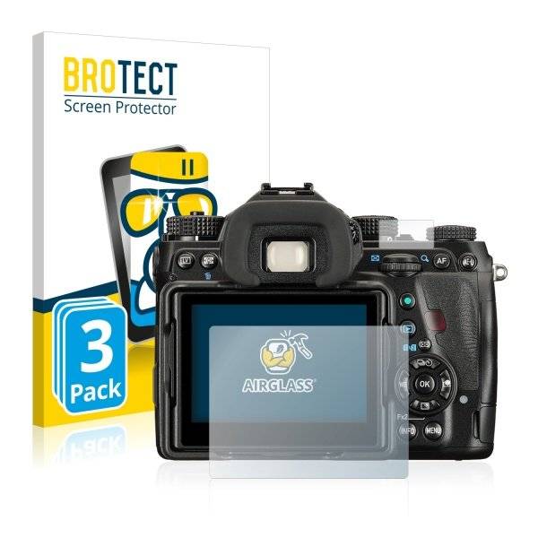 3x Panzerglasfolie Klar für Pentax K-1 Mark II