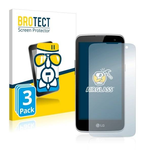3x Panzerglasfolie Klar für LG K4 LTE