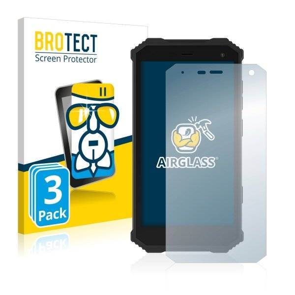 3x Panzerglasfolie Klar für Archos Saphir 50X