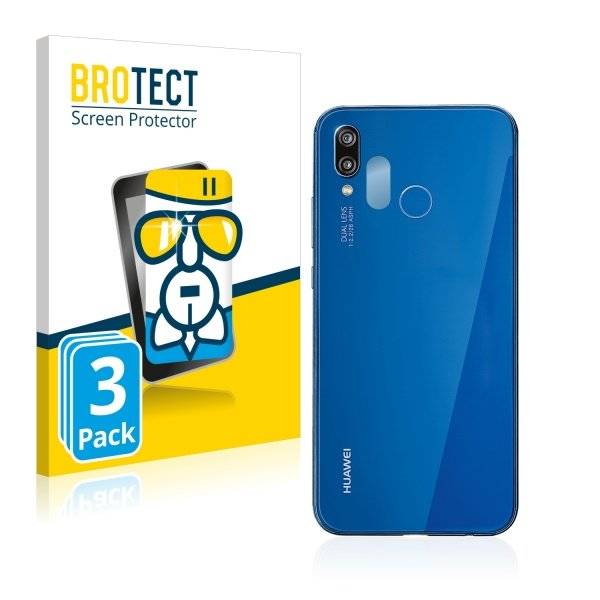 3x Panzerglasfolie Klar für Huawei P20 lite (Kamera Rückseite)