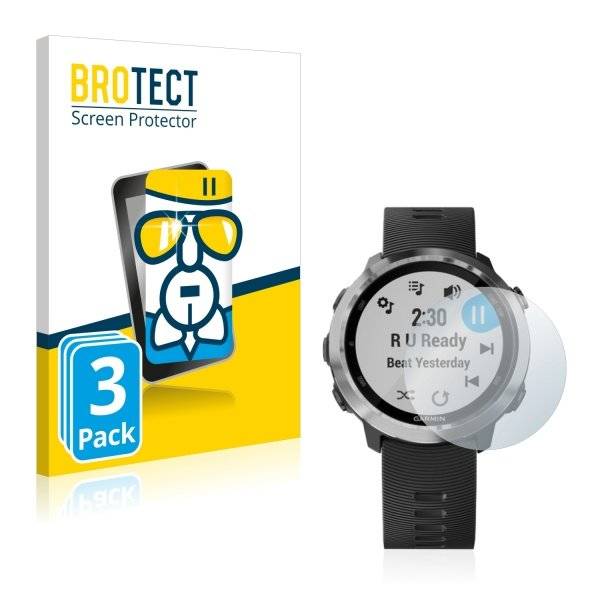 3x Panzerglasfolie Klar für Garmin Forerunner 645 Music