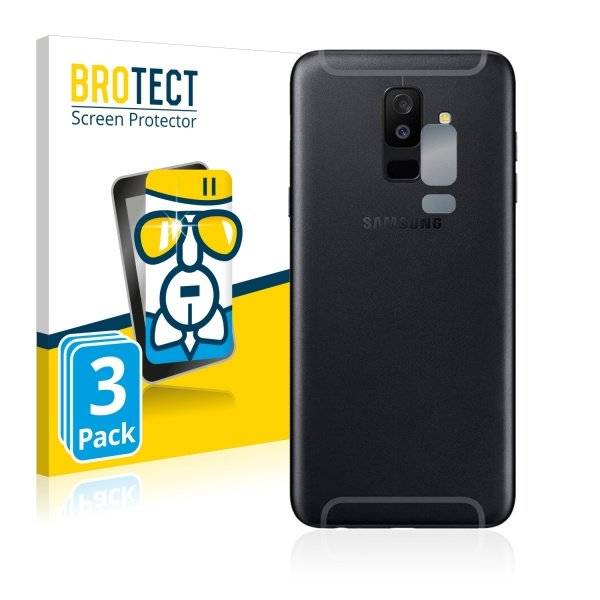 3x Panzerglasfolie Klar für Samsung Galaxy A6 Plus 2018 (Kamera Rückseite)