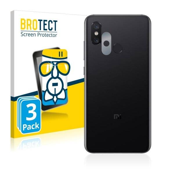 3x Panzerglasfolie Klar für Xiaomi Mi 8 (Kamera Rückseite)