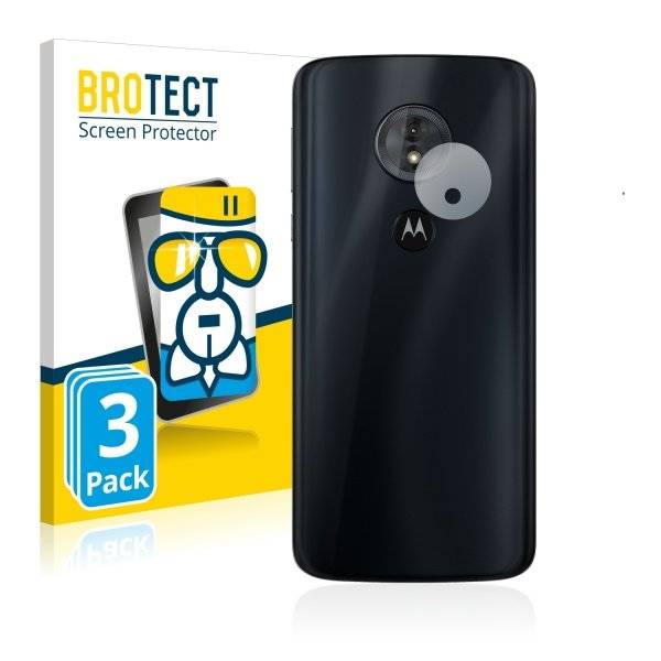 3x Panzerglasfolie Klar für Motorola Moto G6 Play (Kamera Rückseite)
