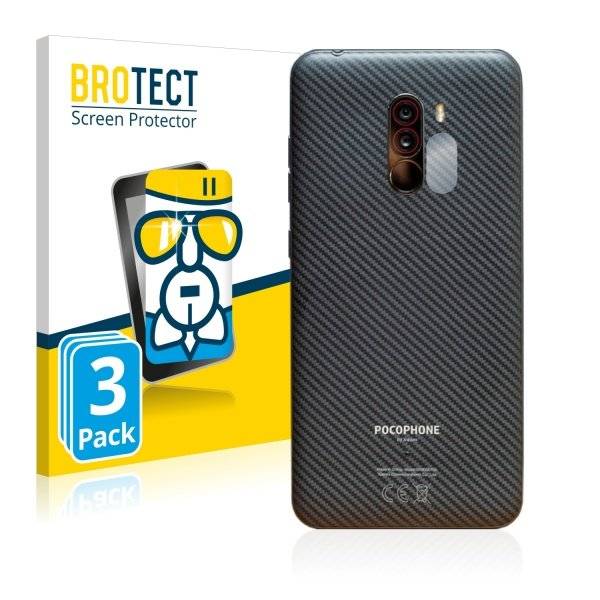 3x Panzerglasfolie Klar für Xiaomi Pocophone F1 (Kamera Rückseite)