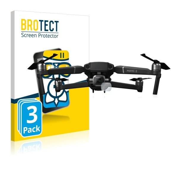 3x Panzerglasfolie Klar für DJI Mavic 2 (Linse)