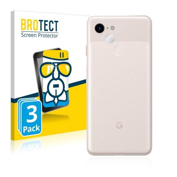 3x Panzerglasfolie Klar für Google Pixel 3 (Kamera Rückseite)
