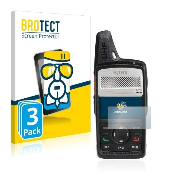 3x Panzerglasfolie Klar für Hytera PD365