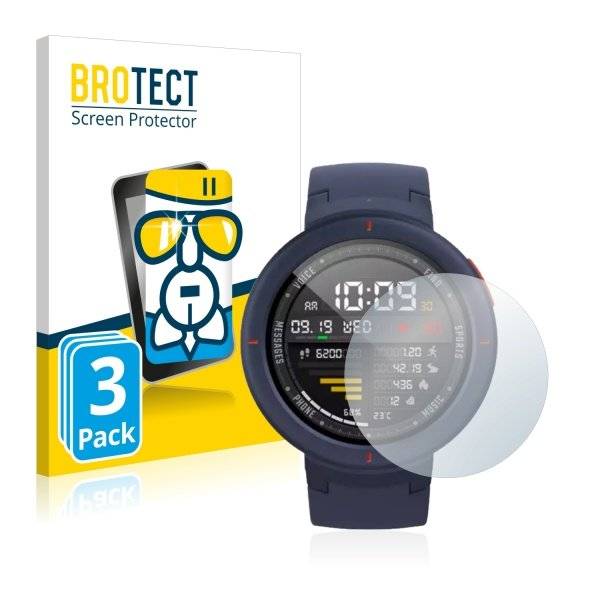 3x Panzerglasfolie Klar für Huami Amazfit Verge