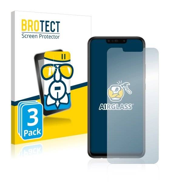 3x Panzerglasfolie Klar für Huawei Nova 3i