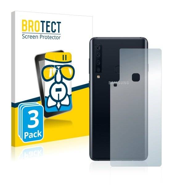 3x Panzerglasfolie Klar für Samsung Galaxy A9 (Rückseite, 2018)