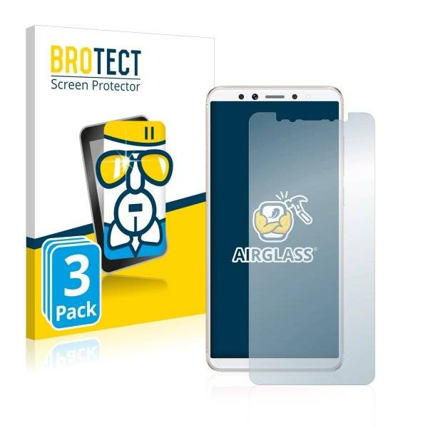 3x Panzerglasfolie Klar für Lenovo K5 Pro