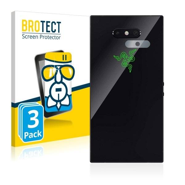 3x Panzerglasfolie Klar für Razer Phone 2 (Kamera Rückseite)