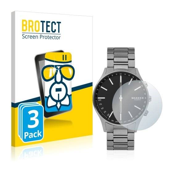 3x Panzerglasfolie Klar für Skagen Hybrid Smartwatch Holst