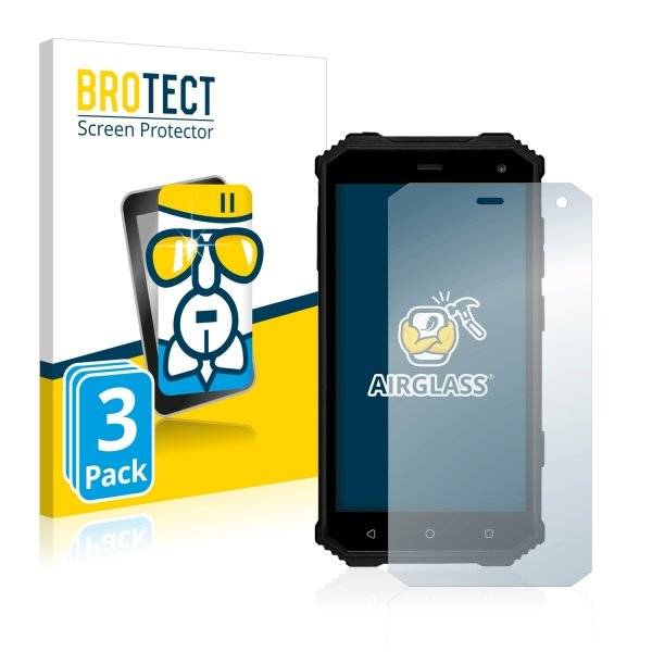 3x Panzerglasfolie Klar für Prestigio Muze G7