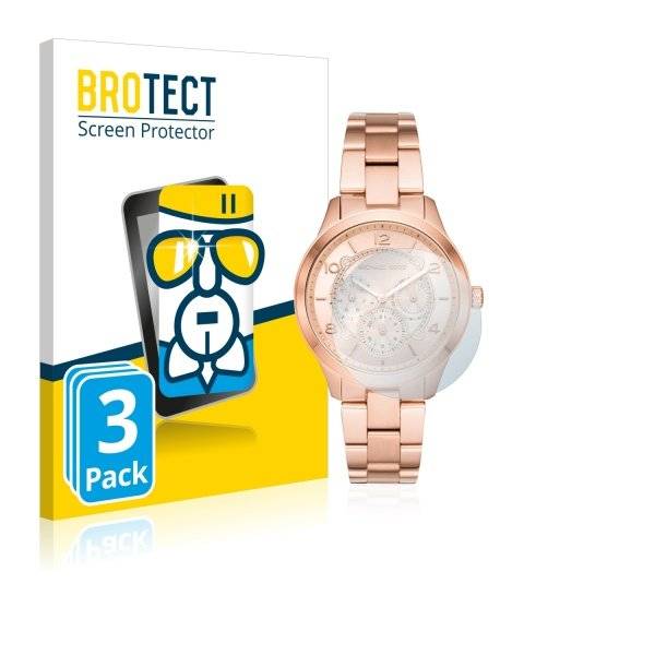 3x Panzerglasfolie Klar für Michael Kors Runway (38 mm)