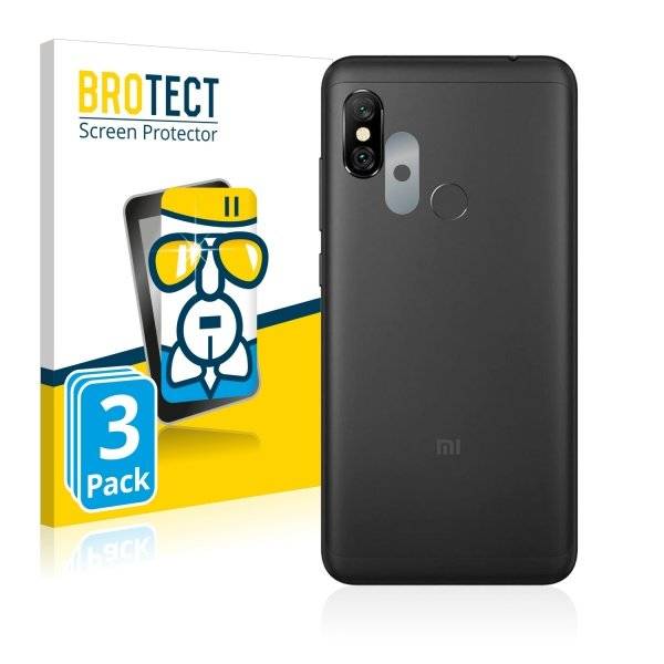 3x Panzerglasfolie Klar für Xiaomi Redmi Note 6 Pro (Kamera Rückseite)