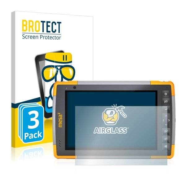 3x Panzerglasfolie Klar für Juniper Systems Mesa 2 Rugged Tablet