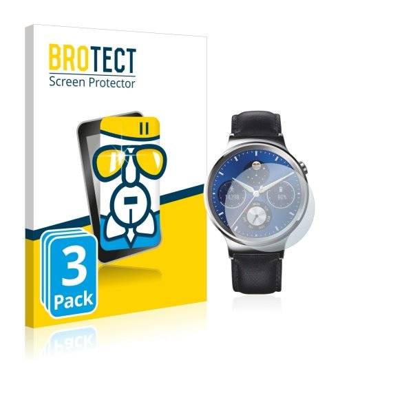 3x Panzerglasfolie Klar für Huawei Watch Classic