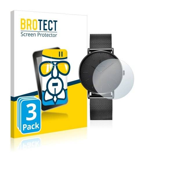 3x Panzerglasfolie Klar für Alienwork IK Armbanduhr (40 mm)