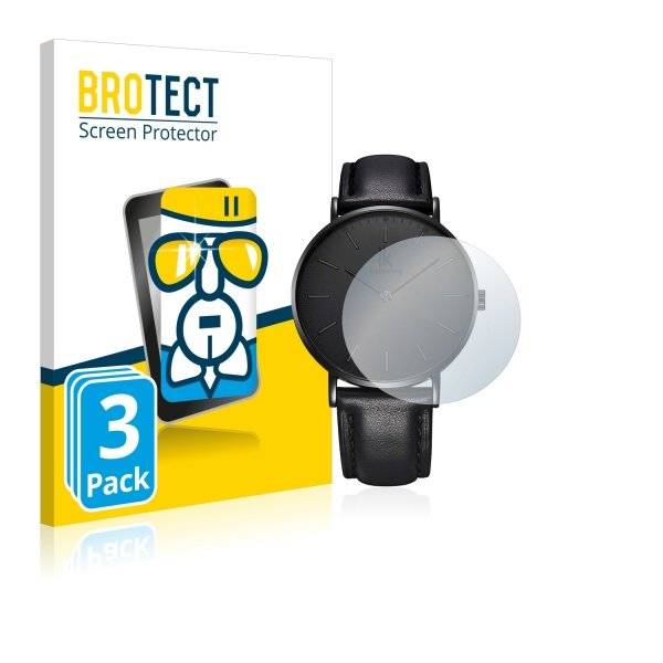 3x Panzerglasfolie Klar für Alienwork IK Armbanduhr (36 mm)