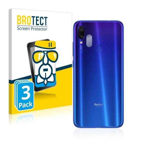 3x Panzerglasfolie Klar für Xiaomi Redmi Note 7 (Kamera Rückseite)