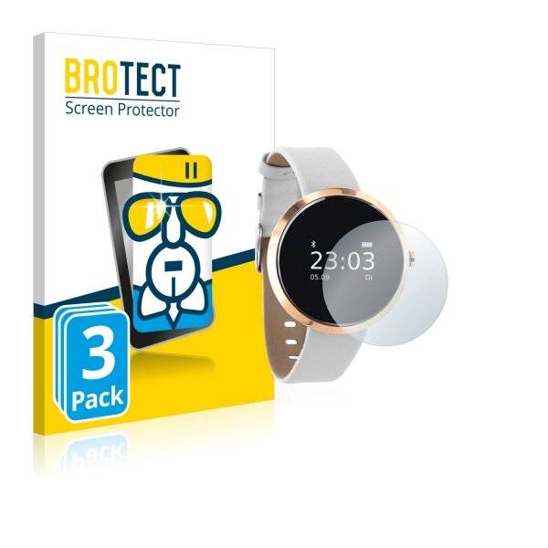 3x Panzerglasfolie Klar für Xlyne X-Watch Siona