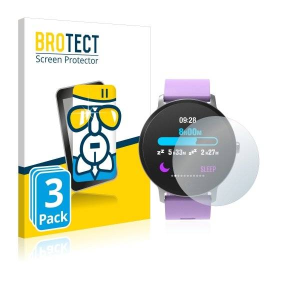 3x Panzerglasfolie Klar für BingoFit Epic Fitness Tracker