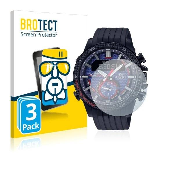 3x Panzerglasfolie Klar für Casio ECB-800