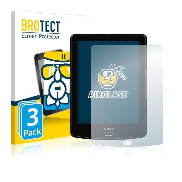 3x Panzerglasfolie Klar für inkBOOK Prime HD